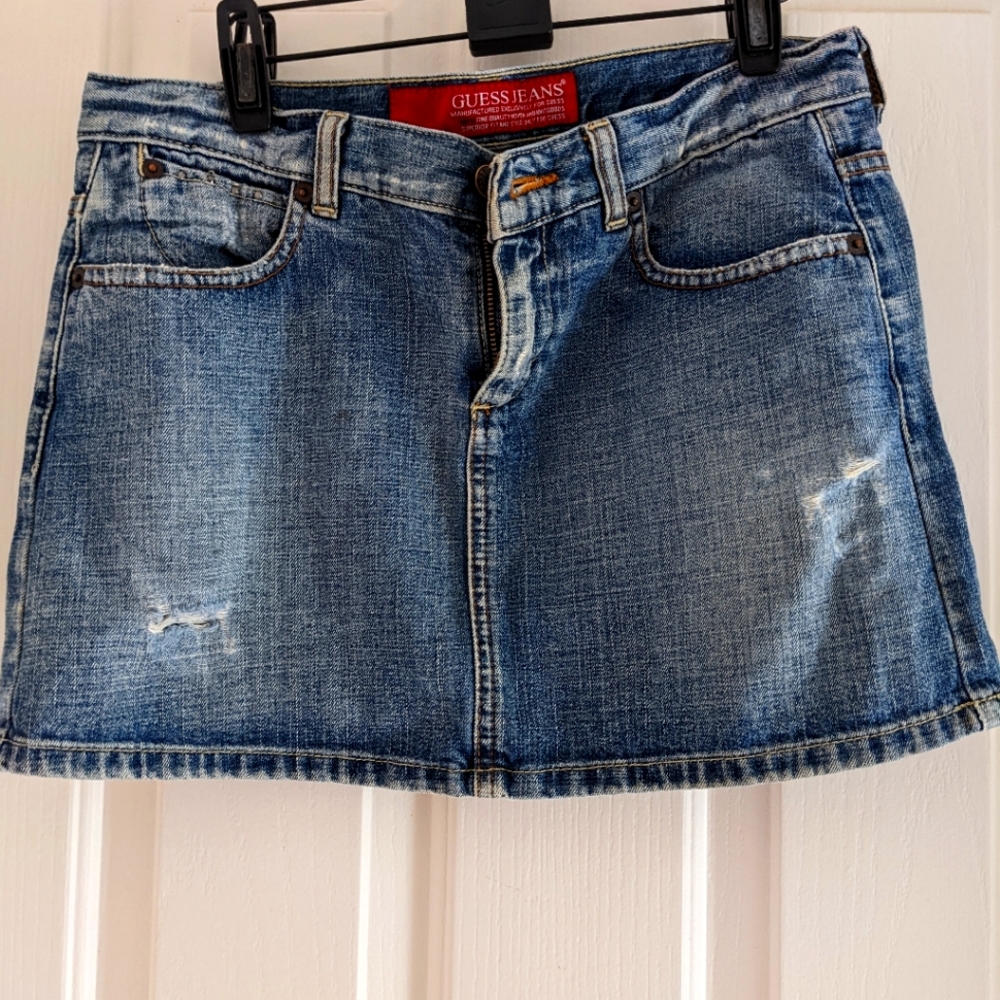 Vintage Guess Denim Mini Skirt
